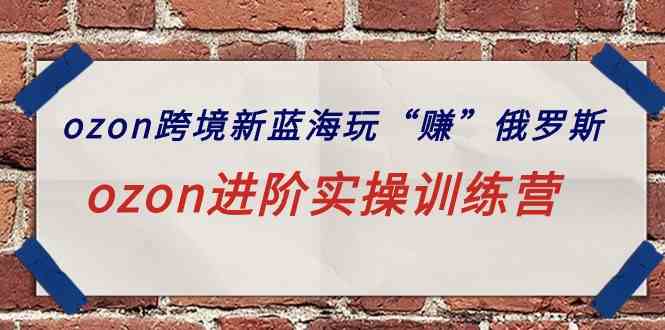 （9800期）ozon跨境新蓝海玩“赚”俄罗斯，ozon进阶实操训练营-千帆网赚