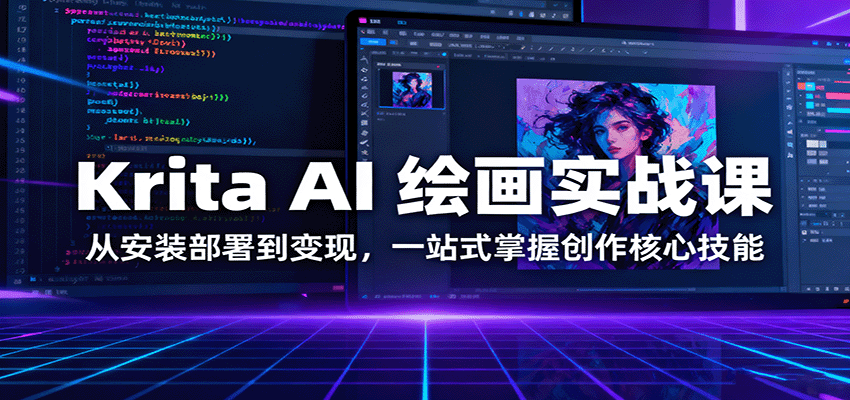 Krita AI 绘画实战课：从安装部署到变现，一站式掌握创作核心技能-千帆网赚