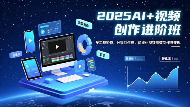 （16622期）AI+视频创作进阶班：多工具协作，分镜到生成，商业化视频高效制作与变现-千帆网赚