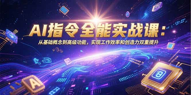 （15455期）AI指令全能实战课：从基础概念到高级功能，实现工作效率和创造力双重提升-千帆网赚