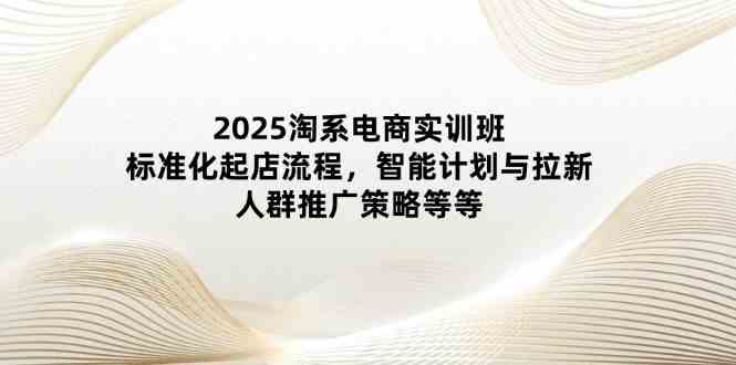 2025淘系电商实训班：标准化起店流程，智能计划与拉新，人群推广策略等等-千帆网赚