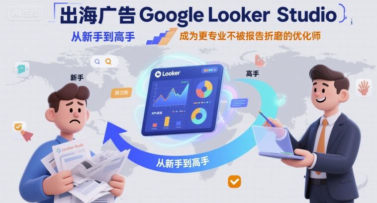 出海广告Google Looker Studio从新手到高手，成为更专业不被报告折磨的优化师-千帆网赚