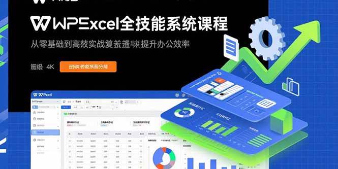 （15873期）WPS Excel全技能系统课程：从零基础到高阶实战全覆盖，全面提升办公效率-千帆网赚