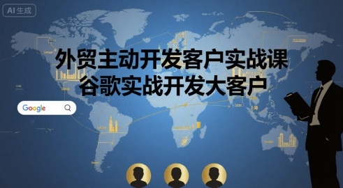 外贸主动开发客户实战课，谷歌实战开发大客户-千帆网赚