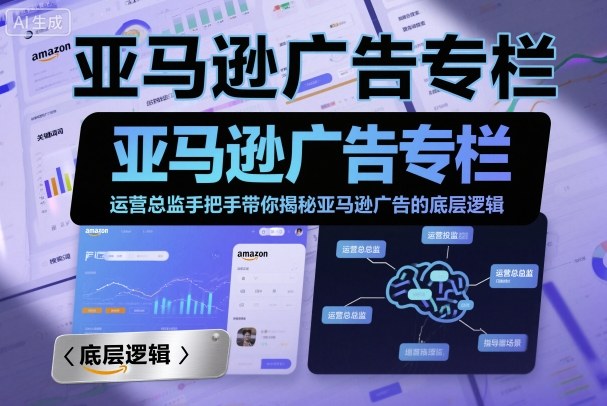 亚马逊广告专栏：运营总监手把手带你揭秘亚马逊广告的底层逻辑-千帆网赚