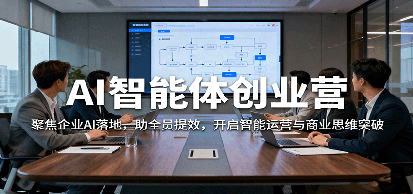 AI智能体创业营：聚焦企业AI落地，助全员提效，开启智能运营与商业思维突破-千帆网赚
