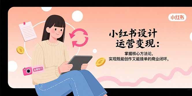 （15636期）小红书设计运营变现：掌握核心方法论，实现既能创作又能接单的商业闭环-千帆网赚
