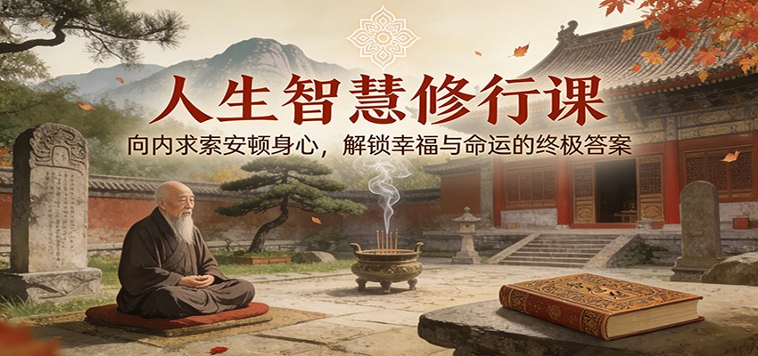 人生智慧修行课：向内求索安顿身心，解锁幸福与命运的终极答案-千帆网赚