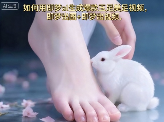 如何用即梦ai生成爆款玉足美足视频，即梦出图+即梦出视频，快速涨粉-千帆网赚