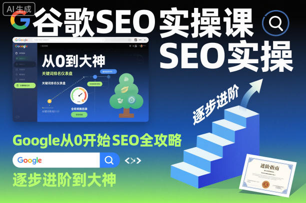 谷歌SEO实操课，Google从0开始SEO全攻略，逐步进阶到大神-千帆网赚
