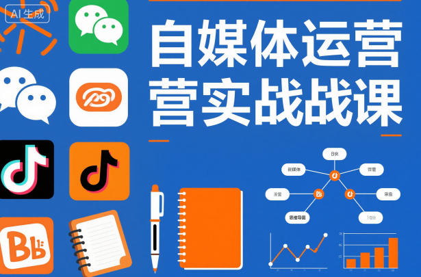 自媒体运营实战课，掌握一套系统的自媒体运营底层方法论，成为优秀的内容创作者-千帆网赚