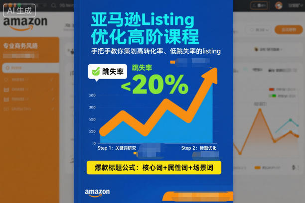 亚马逊Listing优化高阶课程，手把手教你策划高转化率、低跳失率的listing-千帆网赚