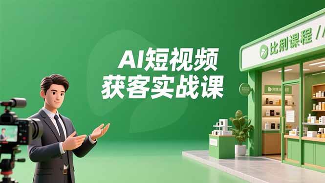 （16747期）AI短视频获客实战课，数字人创作、实体行业应用、精准引流，30天获取客源月入6万+-千帆网赚