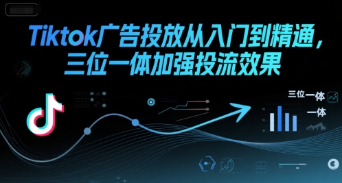 Tiktok广告投放从入门到精通，三位一体加强投流效果-千帆网赚