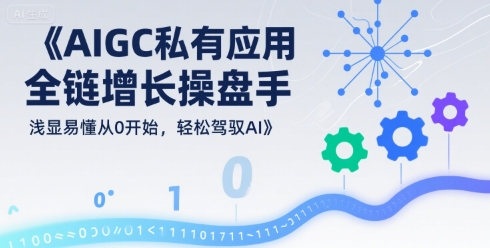 AIGC私有化应用全链增长操盘手，浅显易懂从0开始，轻松驾驭AI-千帆网赚