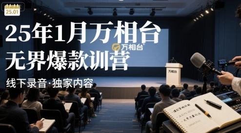 25年1月万相台无界爆款特训营线下录音-千帆网赚