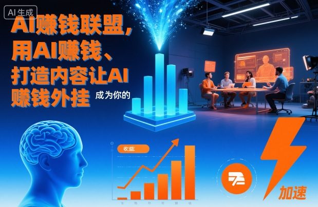 AI賺钱联盟，用AI賺钱、打造内容让AI成为你的賺钱外挂-千帆网赚