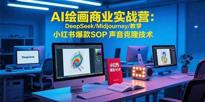 （15460期）AI绘画商业实战营：DeepSeek/Midjourney/教学 小红书爆款SOP 声音克隆技术-千帆网赚