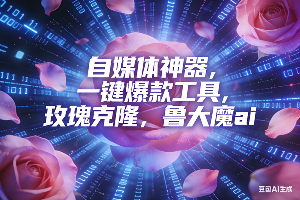 （16949期）ai鲁大魔，自媒体必备的软件，玫瑰克隆神器，一键爆款，详细教程-千帆网赚