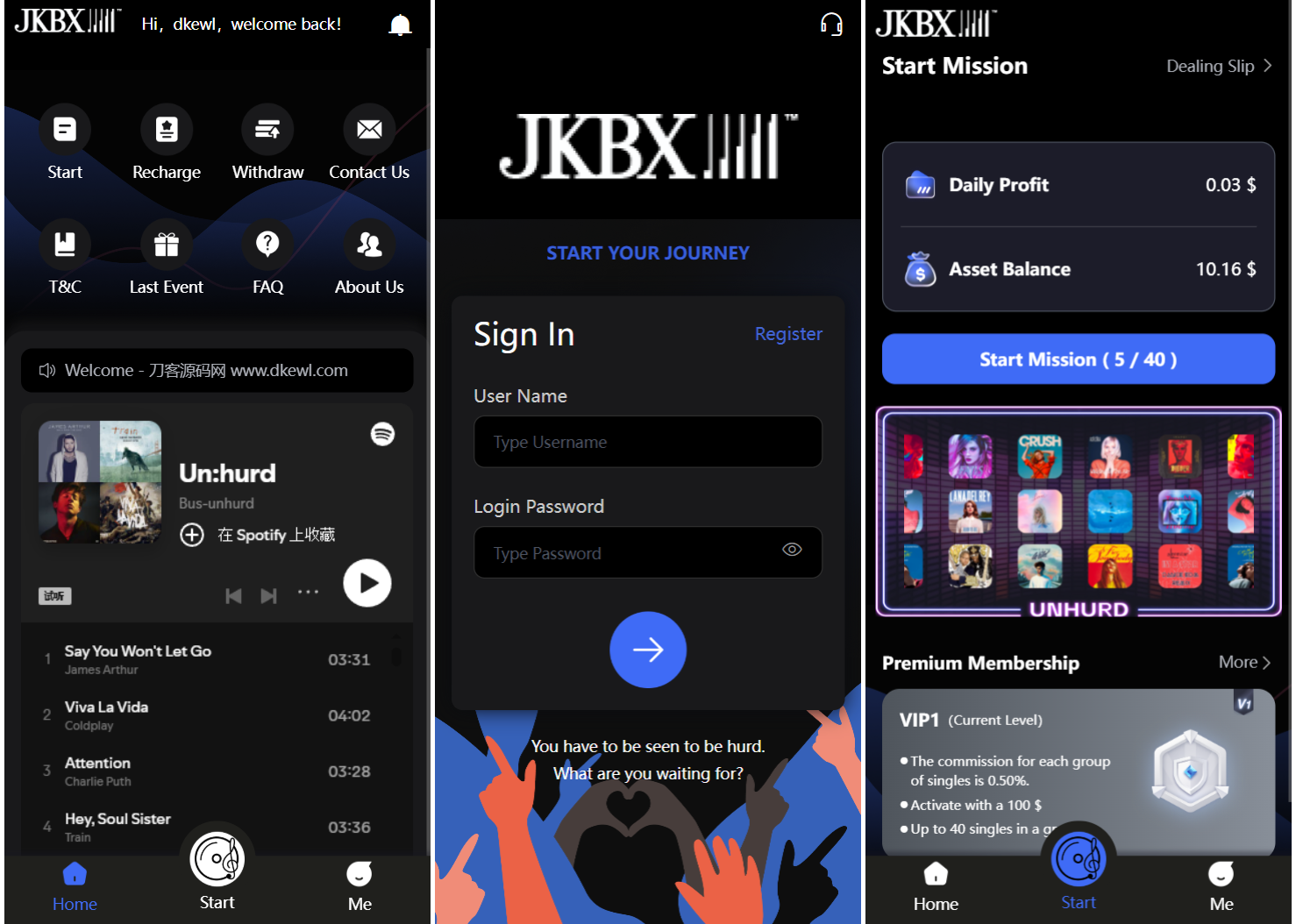 JKBX海外音乐抢单系统源码 Thinkphp框架 附教程-千帆网赚