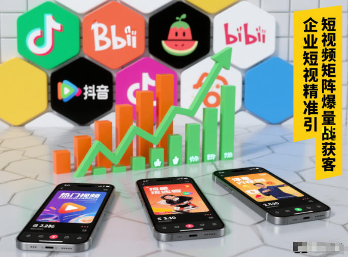 企业短视频精准引流矩阵获客，短视频矩阵爆量战法-千帆网赚