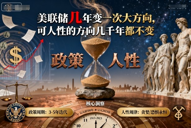 付费文章：美联储几年变一次大方向，可人性的方向几千年都不变-千帆网赚