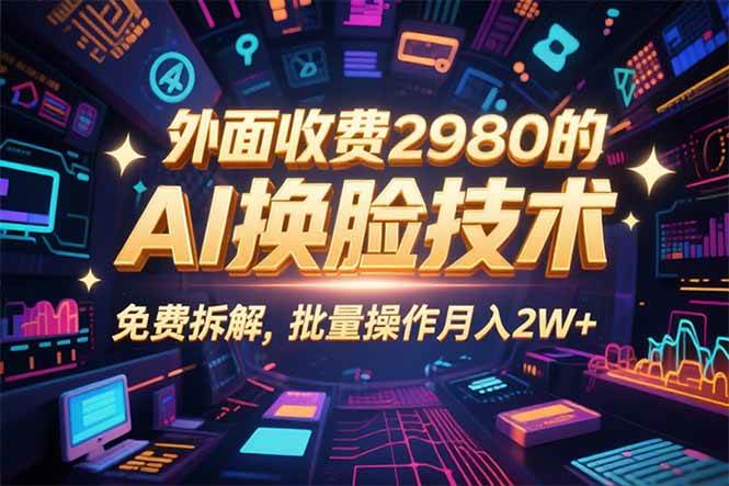 （15969期）0粉丝0基础，用AI换脸改头换面，3分钟一条原创视频，收益稳稳-千帆网赚
