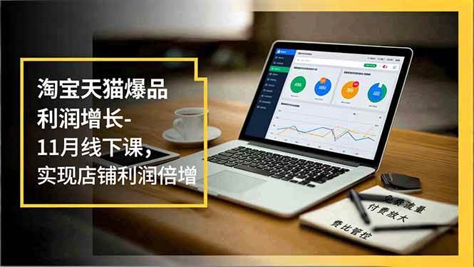 （16824期）淘宝天猫爆品利润增长-11月线下课，免费流量、付费放大、费比管控，实现店铺利润倍增-千帆网赚