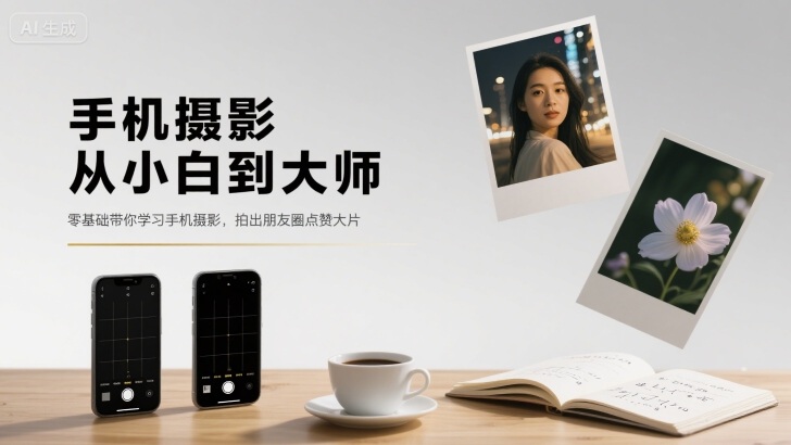 手机摄影从小白到大师，零基础带你学习手机摄影，拍出朋友圈点赞大片-千帆网赚