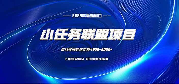 （16521期）小任务联盟项目：一台电脑每天只需10分钟，轻松简单稳定-千帆网赚
