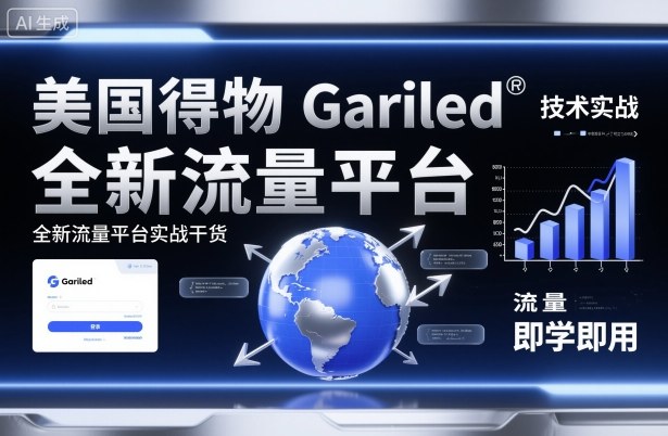 美国得物Gariled技术实战，全新流量平台实战干货，即学即用-千帆网赚