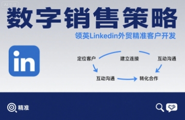 数字销售策略领英LinkedIn外贸精准客户开发-千帆网赚