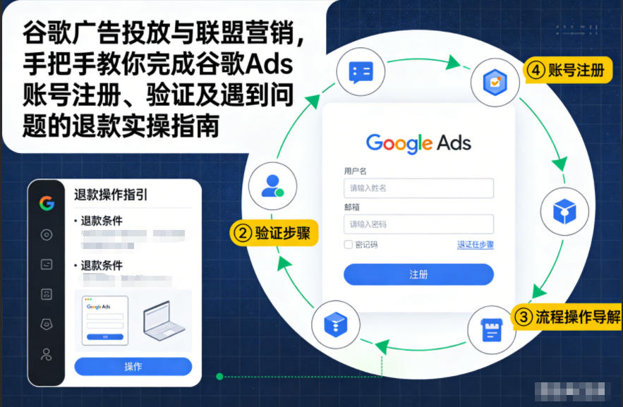 谷歌广告投放与联盟营销，手把手教你完成谷歌Ads账号注册、验证及遇到问题的退款实操指南-千帆网赚