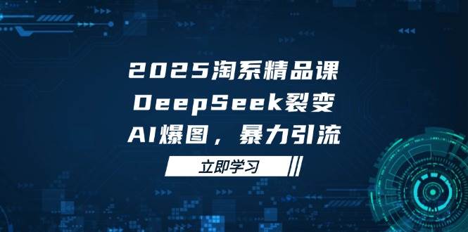 （14639期）2025 淘系精品课，DeepSeek 裂变，AI 爆图，暴力引流-千帆网赚