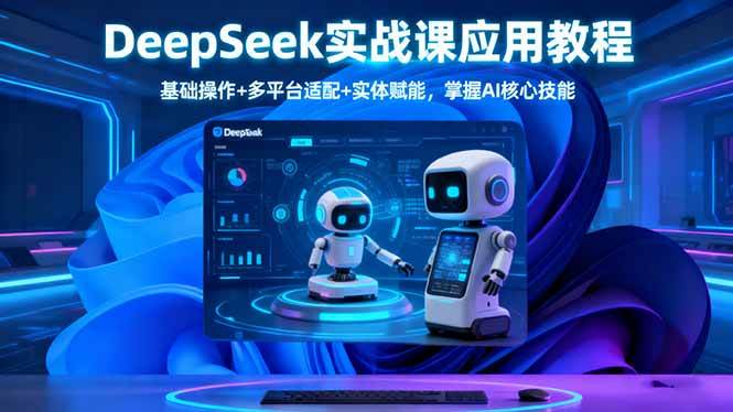 （16391期）DeepSeek实战课应用教程、基础操作+多平台适配+实体赋能，掌握AI核心技能-千帆网赚