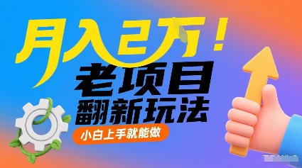 月入2W！老项目翻新玩法，小白上手就能做，非常容易上手-千帆网赚