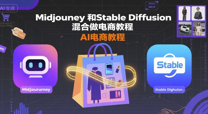 Midjourney和Stable Diffusion混合做电商教程-ai电商教程-千帆网赚