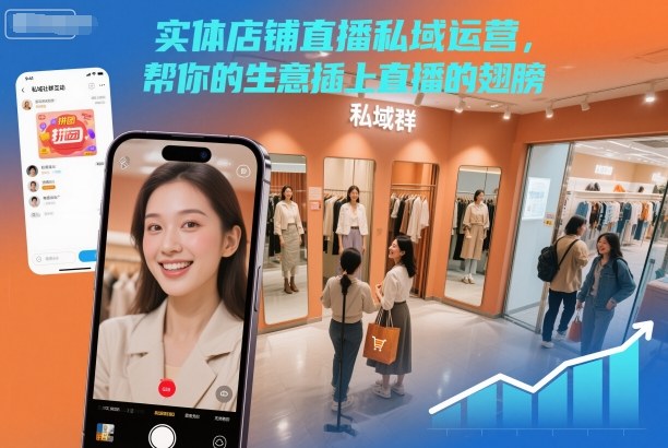 实体店铺直播私域运营，帮你的生意插上直播的翅膀-千帆网赚