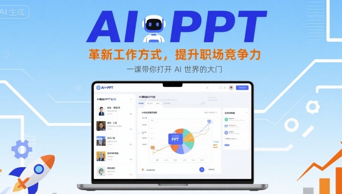 AI+PPT：革新工作方式，提升职场竞争力，一课带你打开 AI 世界的大门-千帆网赚