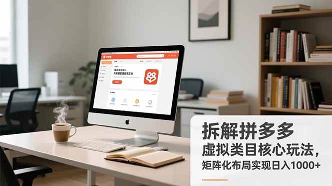 （16906期）拆解拼多多虚拟类目核心玩法，矩阵化布局实现日入1000+-千帆网赚