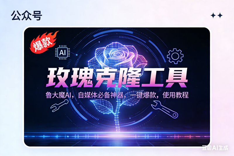 （16881期）玫瑰克隆神器，鲁大魔ai，自媒体必备，一键爆款工具，详细教程-千帆网赚