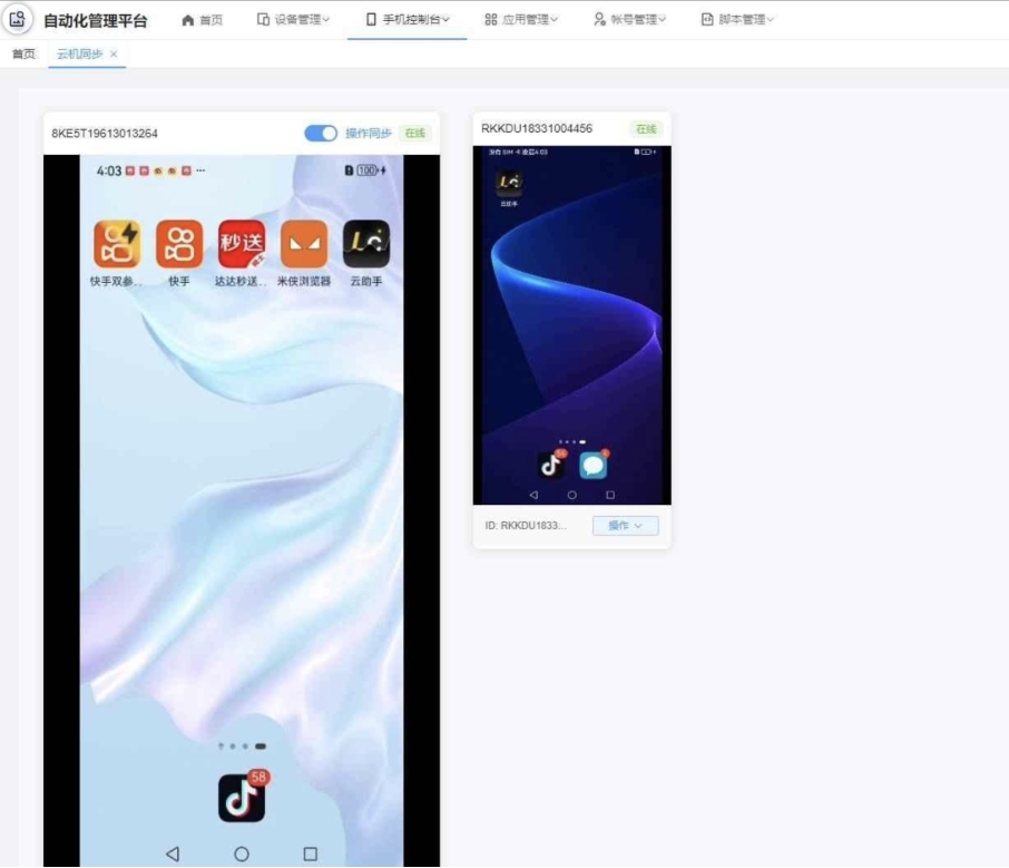 云手机群控系统源码 云手机多开群控 自动化管理程序源码-千帆网赚