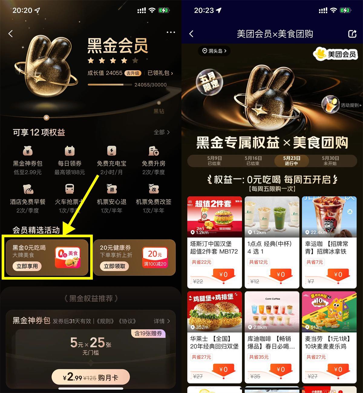 美团黑金以上会员0亓休闲玩乐-千帆网赚