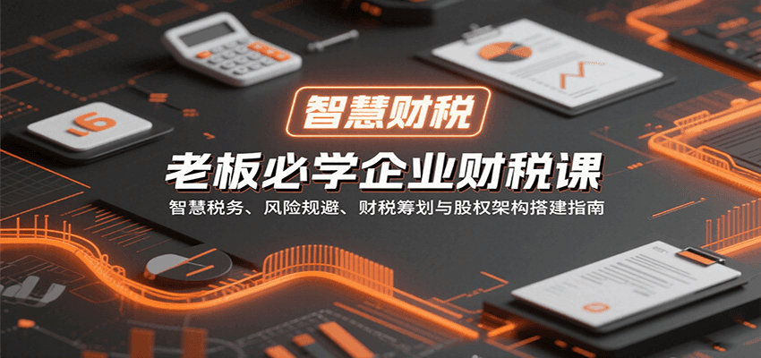 老板必学企业财税课：智慧税务、风险规避、财税筹划与股权架构搭建指南-千帆网赚