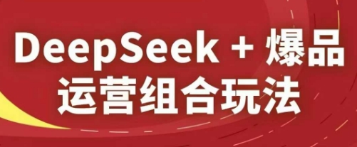DeepSeek+爆品运营组合玩法，2025淘系精品课-千帆网赚