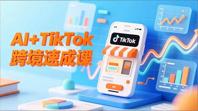 （16745期）AI+TikTok跨境速成课，智能翻译、店铺定位、流程拆解，7天高效上线运营-千帆网赚