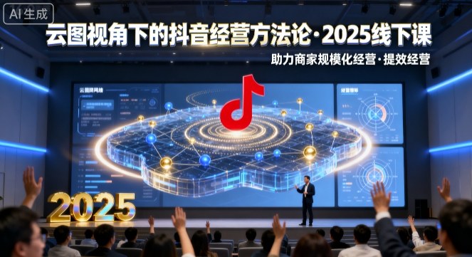 云图视角下的抖音经营方法论，2025线下课，助力商家规模化经营，提效经营（录音+字幕）-千帆网赚
