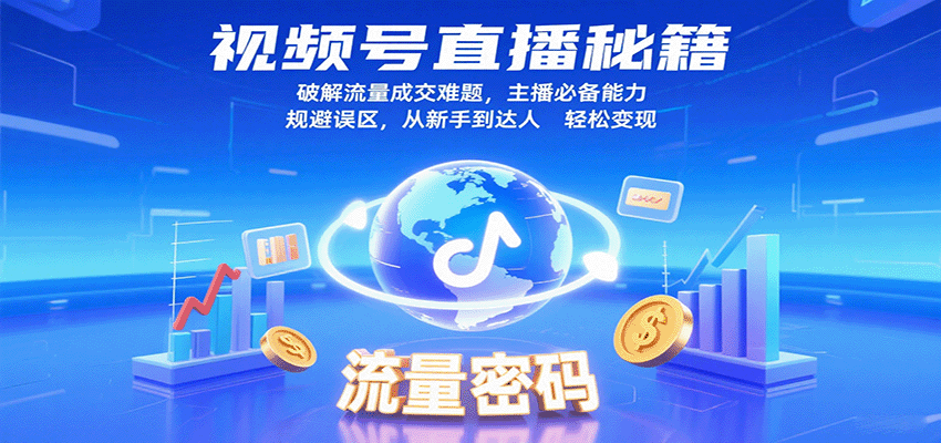 视频号直播秘籍，破解流量成交难题，主播必备能力，规避误区，从新手到达人轻松变现-千帆网赚
