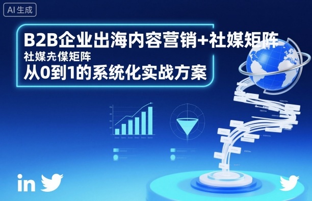B2B企业出海内容营销+社媒矩阵，从0到1的系统化实战方案-千帆网赚