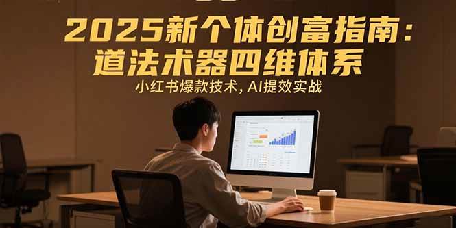 （15477期）2025新个体创富指南：道法术器四维体系，小红书爆款技术，AI提效实战-千帆网赚